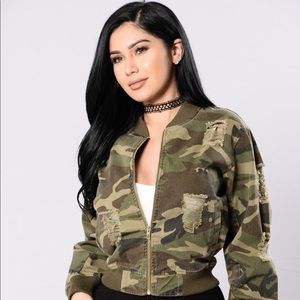 Fashion nova - camouflage in the city jacket, camo